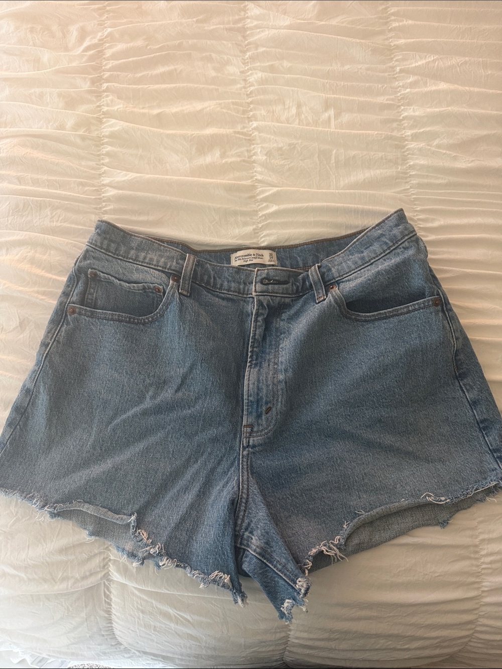 Abercrombie & Fitch Light Blue Denim Cutoff Shorts